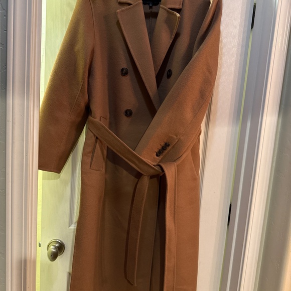 Madewell Double-Faced Brushed Long Coat, belted, NS386 SZ M - Picture 4 of 8